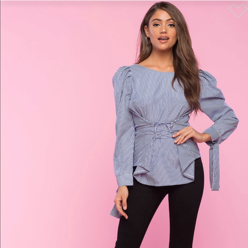 Tie Me Up Poplin Blouse